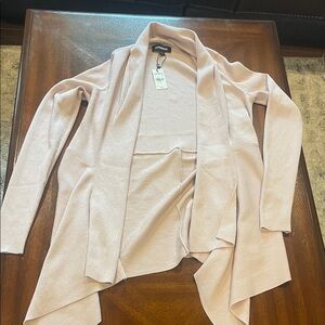 Express Light Pink Draped Cardigan